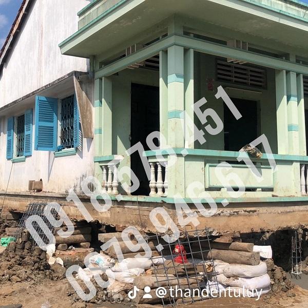 Công trình nâng lên cao 1,5m tại Gò đen Long An