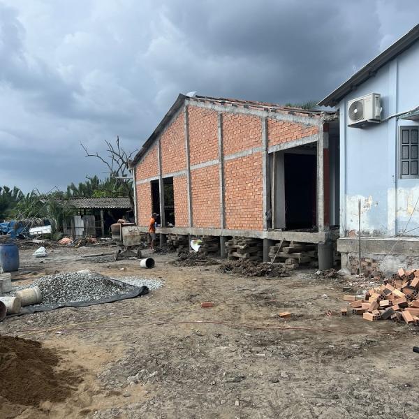 Hoàn thành di chuyển nhà xoay 90 độ tại TP Tân An Tỉnh Long An